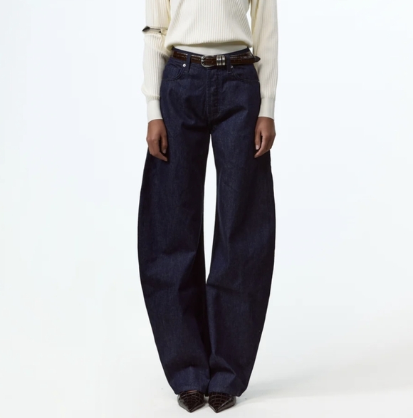 SAME Los Angeles The Barrel Jean Deep Indigo 28 $498 Instore 100%Japanese Denim - Picture 2 of 11